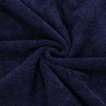 Ткань на отрез махровое полотно 150 см 390 гр/м2 цвет темно-синий