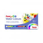 Краска акварель "Pentel" Акварель Water Colours 12 цв. WFRS-12