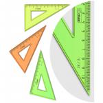 Треугольник 30°, 10 см Neon, 04цв., ТК23