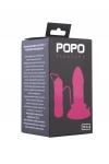 Анальная втулка TOYFA POPO Pleasure, TPR, розовая, 13 см