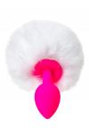 Анальная втулка с хвостом ToDo by Toyfa Sweet bunny, силикон, розовая, 13 см, O 2,8 см, 43 г
