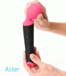 Вибростимулятор L'EROINA by TOYFA Aster, силикон, розовый, 19,5 см, O 3,8 см