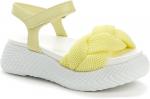 BETSY желтый текстиль/иск. кожа детские (для девочек) туфли открытые (В-Л 2022)