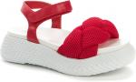 BETSY красный текстиль/иск.кожа детские (для девочек) туфли открытые (В-Л 2022)