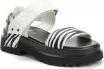 KEDDO белый/черный иск. кожа детские (для девочек) туфли открытые (В-Л 2022)