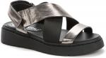 BETSY черный/т. серебряный иск. кожа/текстиль детские (для девочек) туфли открытые (В-Л 2022)