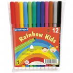 Фломастеры "Rainbow Kids", 12цв., ПВХ уп.: 7550/12  штр.:  8595013625453