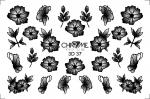 Слайдер CHARME 3D - 37 black цветы