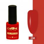 Гель-лак CHARME 258 - люминесцентный красный