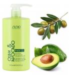 Маска питательная для волос с маслами авокадо и оливы Olive and Avocado STUDIO 750 мл
