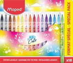 Фломастеры MAPED MINI CUTE стандартные 18 цв. кругл. корп. карт. упак.