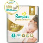 *СПЕЦЦЕНА PAMPERS Подгузники Premium для новорожденных (2-5кг) 22 шт