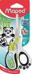 Ножницы детские MAPED KOOPY безопасные 130 мм эргоном. ручки пластиковые черно-бел. лапы панды