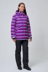 Женский зимний горнолыжный костюм  темно-фиолетового цвета