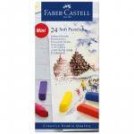 Пастель Faber-Castell Soft pastels, 24 цвета, мини, картон. упаковка, 128224