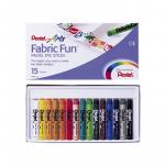 Пастель для ткани FabricFun Pastels, 15 цветов, картон. упаковка, PTS-15