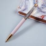 Ручка шариковая автоматическая MESHU Lilac sand синяя, 1,0 мм, MS_94123