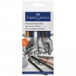 Набор угля и угольных карандашей Faber-Castell Charcoal Sketch 7 предметов, картон. упаковка, 114002