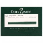 Уголь прессованный Faber-Castell Pitt, круглый, твердый, 129913