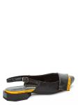 BETSY черный/желтый иск. кожа женские туфли открытые (В-Л 2022)