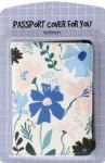Обложка для паспорта Sentiment,синие цветы,N3121
