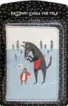 Обложка для паспорта Scarytale,волк и девочк,N3401