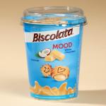 Печенье Biscolata Mood  COCONUT с кокосовой начинкой  125г (стакан) 24