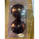Новогодние шары 10 см (набор 2 шт) "Глянец", шоколад