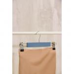 Вешалка деревянная для брюк и юбок с зажимами SAVANNA «Тэри», 28?11,5?2,8 см, цвет графитовый