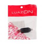 Картридер-OTG LuazON LNCR-001, подключение microUSB и USB, слоты SD microSD, черный