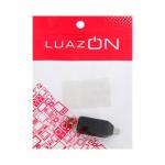 Картридер-OTG LuazON LNCR-001, подключение microUSB и USB, слоты SD microSD, черный