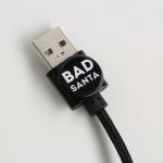 Набор кабель Lightning + зарядное устройство, модель PB-05, "Bad santa", 7,3 х 14,7 см