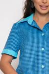 Рубашка "Классика" (голубая клетка) Б3858