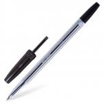 Ручка шариковая Brauberg прозрачный корпус, черная, 50 шт, арт. 141098