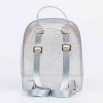 02811169-01 Рюкзак для девочек серебрист.