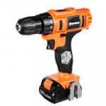 ЕРМАК Дрель-шуруповерт, аккумуляторная ДША-12В /1,3Ач/Li-Ion/ 18 Н*м/18+1 скор/1аккум/коробка