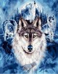 Волки и зимней лес