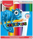 Набор цвет. карандашей MAPED PULSE 24 цв. пластик трехгран. корп. карт. уп.