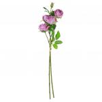 Букет "Роза" цвет - сиреневый, 80 см, 4 цветка, 4 бутона (Китай)