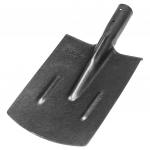 Лопата штыковая из рельсовой стали, прямоугольная 30х21 см, с ребрами жесткости, без черенка, тулейка д40 мм, серый (Россия)