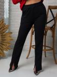 Брюки “Стиль” с разрезом черный