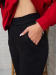 Брюки “Стиль” с разрезом черный