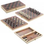 Шахматы деревянные 3 в 1,24,5х13х3, коробка