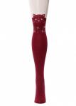 LARMINI Колготки LR-C-CAT-162808, цвет бордовый/кремовый