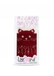 LARMINI Колготки LR-C-CAT-162808, цвет бордовый/кремовый