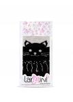 LARMINI Колготки LR-C-CAT-162808, цвет черный/серый меланж