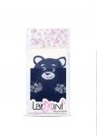 LARMINI Колготки LR-C-BEAR-164831, цвет темно-синий/кремовый
