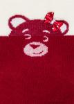 LARMINI Колготки LR-C-BEAR-B-B-LGS-G, цвет бордовый/кремовый