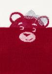 LARMINI Колготки LR-C-BEAR-171705-171704, цвет бордовый/кремовый