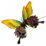 Декор "Бабочка" 15 см, на проволке 30 см, цвета микс (Китай)
